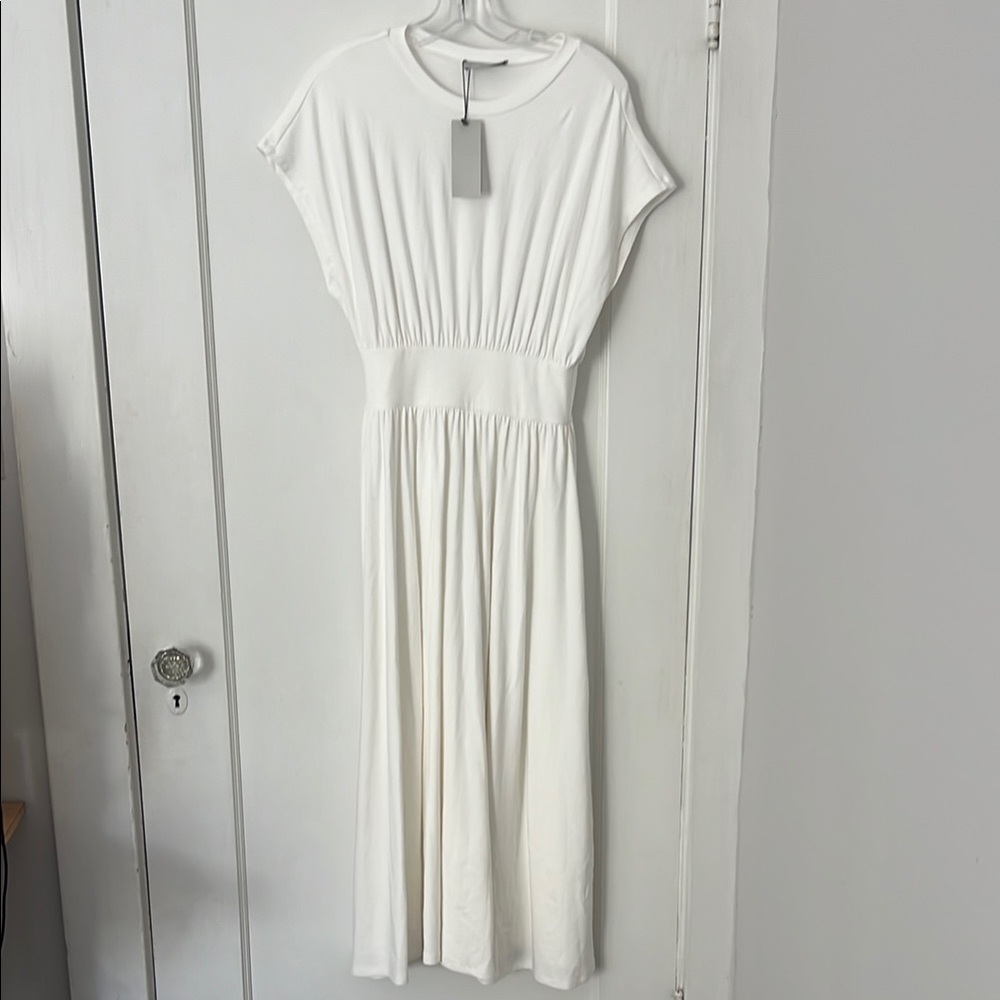 NWT Modern Citizen Prima Jersey Midi Dress in White size M